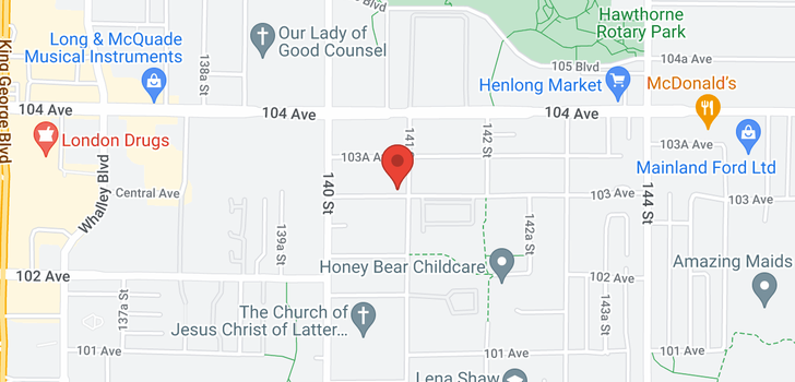 map of 14089 103 AVENUE